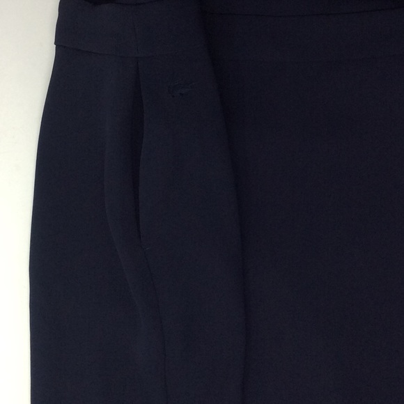 LACOSTE Stretch Polo Dress Golf Tennis Navy Blue  Size 0/32 - Picture 7 of 10